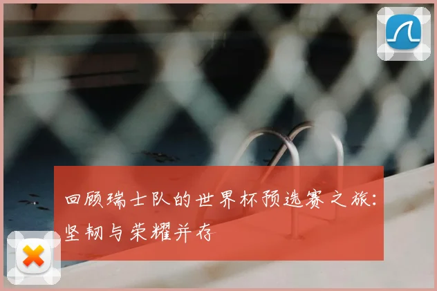 回顾瑞士队的世界杯预选赛之旅:坚韧与荣耀并存