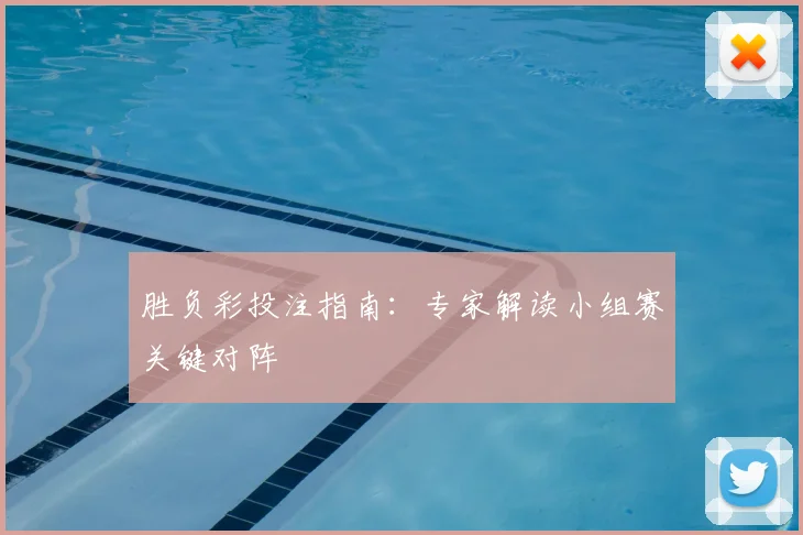 胜负彩投注指南：专家解读小组赛关键对阵